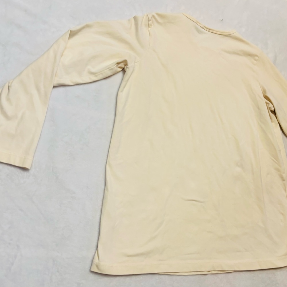 Maternity Soft Cream Long Sleeve Top EUC - Picture 5 of 6